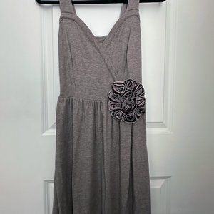 Anthropologie Deletta Corsage Brown Swing Dress
